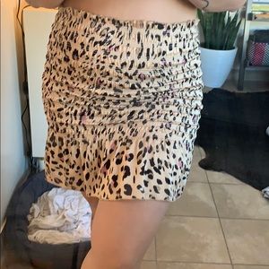 Cheetah - scrunchy skirt